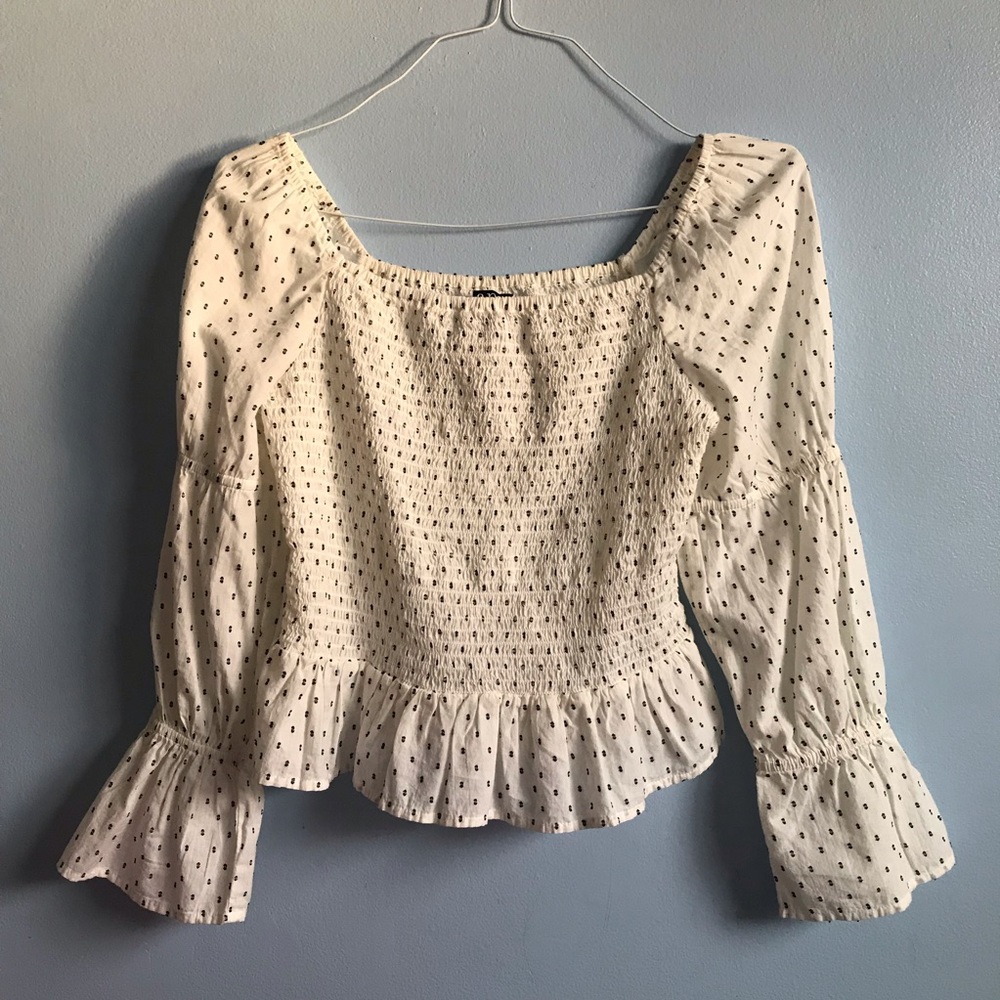 🌹bubble sleeve off the shoulder top